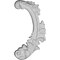 Ekena Millwork 4 1/2"W x 8 5/8"H x 1"P Zadlo Onlay, Right ONL04X08X01ZA-R - alternate 1